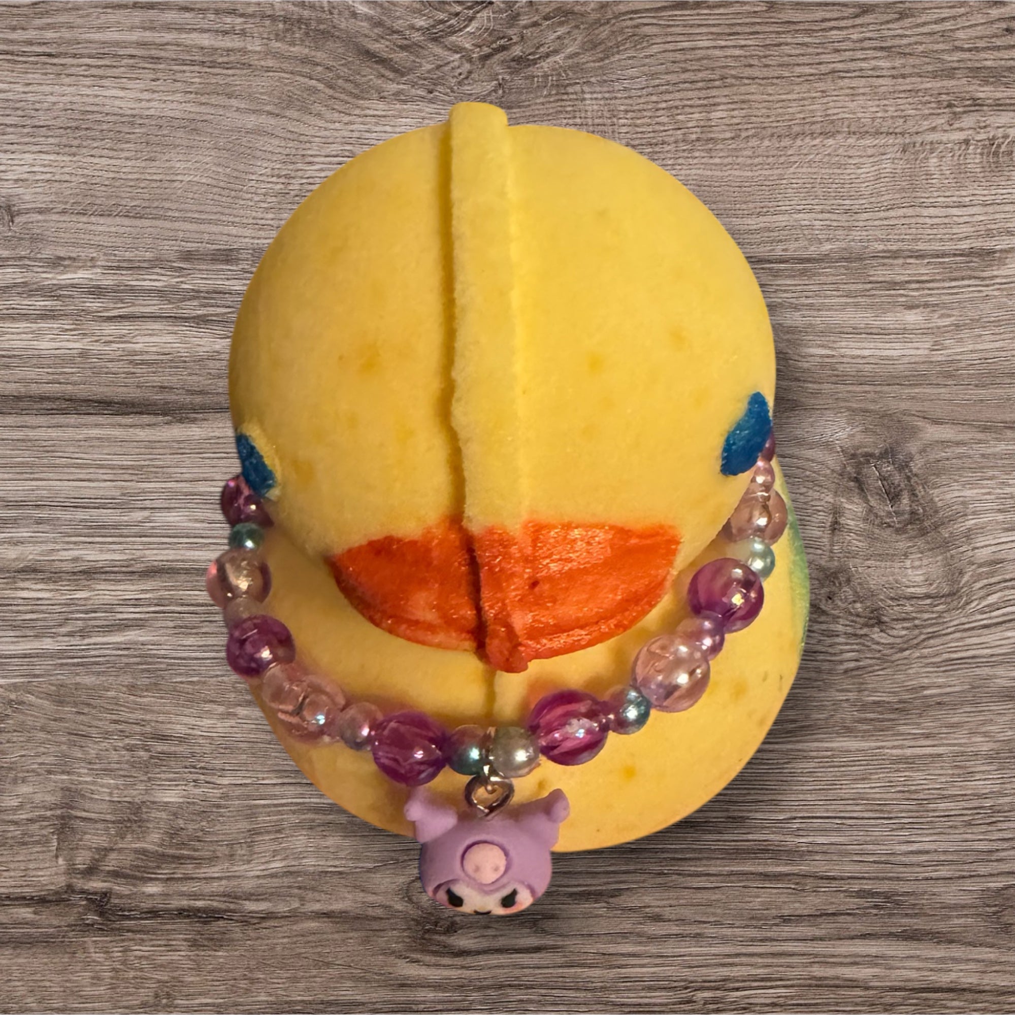 3D Duck with Handmade Bracelet and Surprise in a Fizzy Bath Bomb