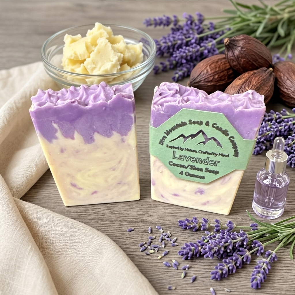 Lavender Cocoa Shea Soap Bar