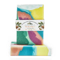The Red River cocoa shea soap bar on white