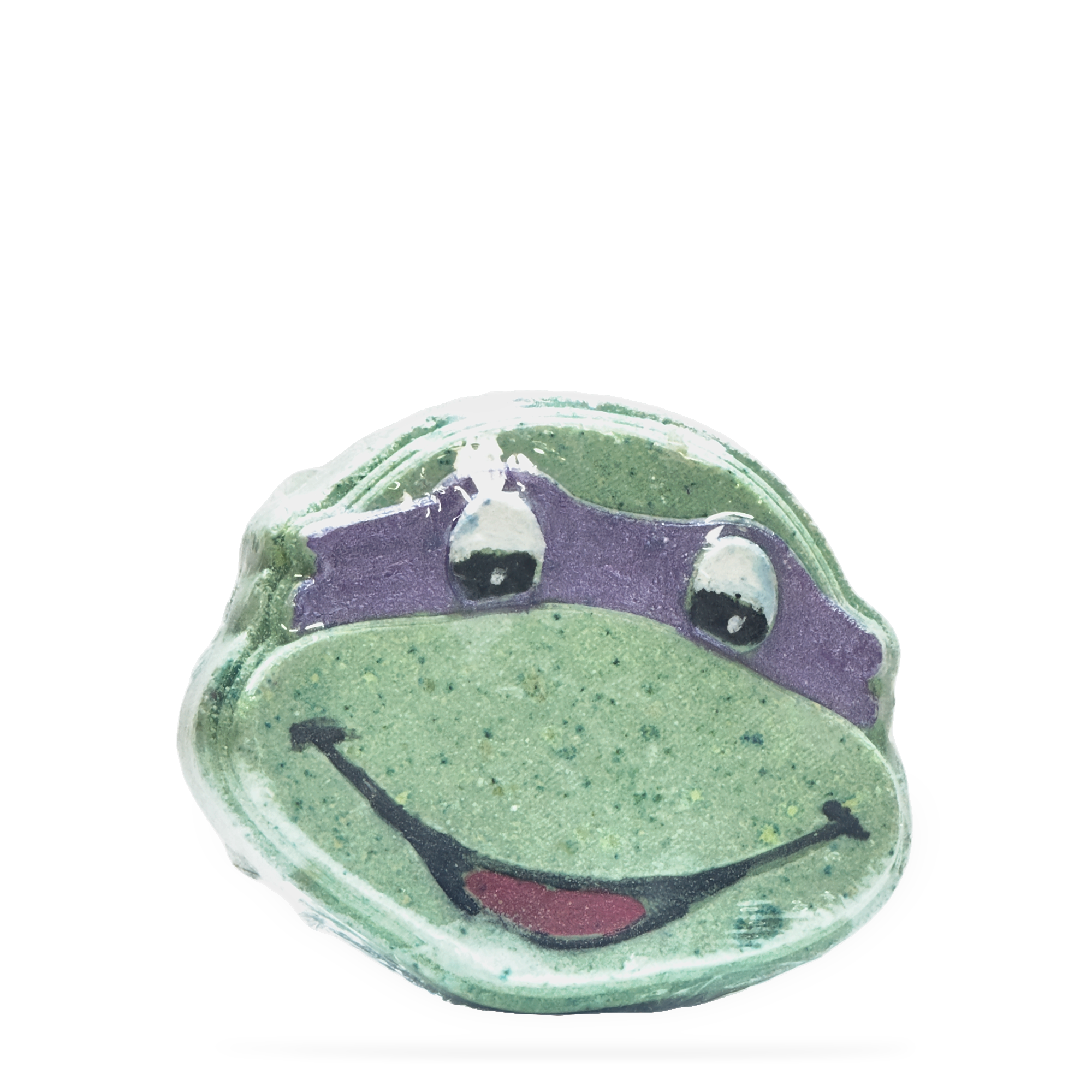 3D Turtle Fizzy Bath Bomb — Purple Mask