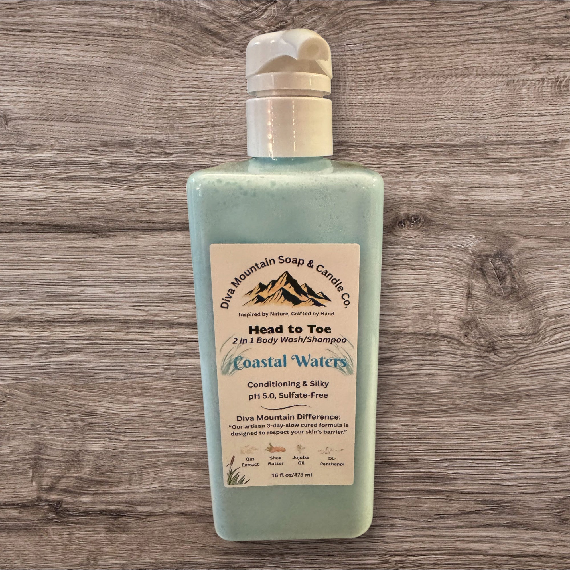 Head to Toe Body Wash/Shampoo with FREE LOOFAH